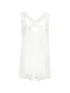 Skiim Ruby Crossover-strap Top In White