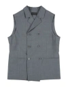 SKILL OFFICINE SKILL_OFFICINE TODDLER BOY BLAZER GREY SIZE 6 POLYESTER, WOOL, ELASTANE