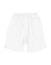 Skill Officine Babies' Skill_officine Toddler Boy Shorts & Bermuda Shorts White Size 4 Cotton, Elastane