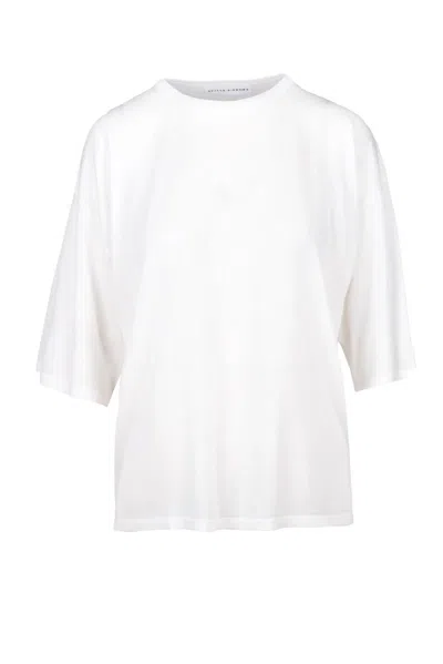 Skills & Genes White Crewneck Knit Top