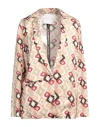 Skills & Genes Woman Blazer Ivory Size 6 Viscose In White