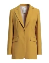 Skills & Genes Woman Blazer Marigold Size 6 Polyester In Yellow