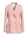 Skills & Genes Woman Blazer Pink Size 8 Polyester In Pink