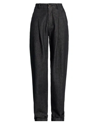 Skills & Genes Woman Jeans Black Size 29 Cotton In Gray