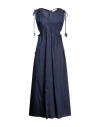 Skills & Genes Woman Maxi Dress Midnight Blue Size 4 Cotton