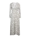 Skills & Genes Woman Maxi Dress Off White Size 10 Viscose In Off White