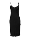 Skills & Genes Woman Midi Dress Black Size M Viscose In Black