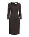 Skills & Genes Woman Midi Dress Dark Green Size 6 Viscose, Polyamide, Elastane
