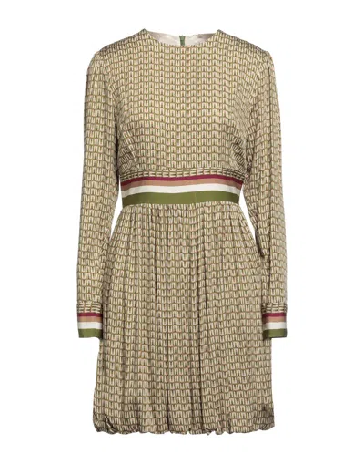 Skills & Genes Woman Mini Dress Green Size 8 Viscose