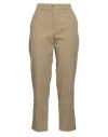 Skills & Genes Woman Pants Khaki Size 4 Viscose, Polyester In Beige