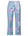 Skills & Genes Woman Pants Light Purple Size 8 Acetate, Polyester