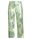 Skills & Genes Woman Pants Yellow Size 6 Acetate, Polyester In Multi