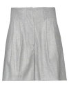 Skills & Genes Woman Shorts & Bermuda Shorts Light Grey Size 10 Wool, Polyamide, Viscose, Polyester, In Multi