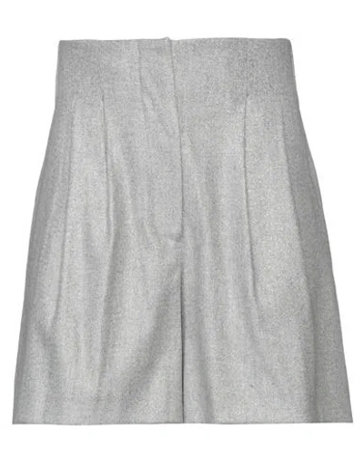 Skills & Genes Woman Shorts & Bermuda Shorts Light Grey Size 10 Wool, Polyamide, Viscose, Polyester, In Multi