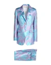 Skills & Genes Woman Suit Lilac Size 6 Acetate, Polyester