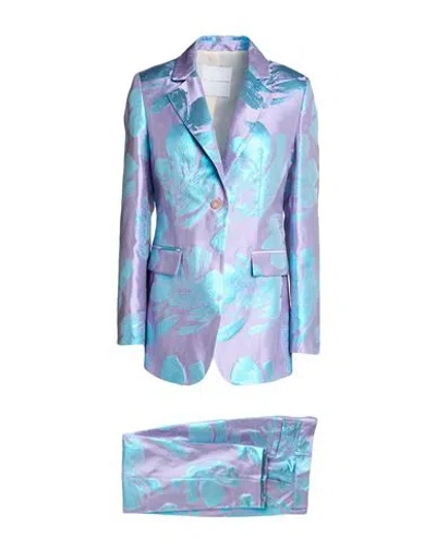 Skills & Genes Woman Suit Lilac Size 6 Acetate, Polyester