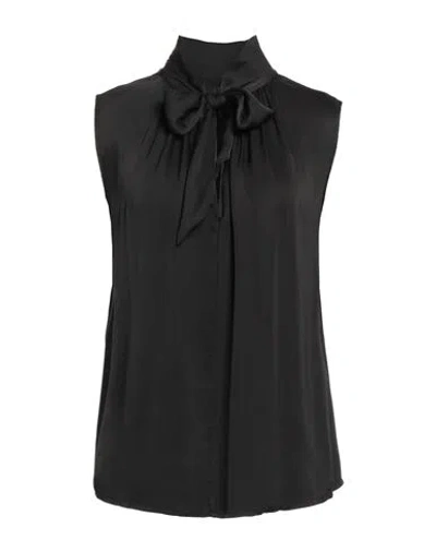 Skills & Genes Woman Top Black Size L Viscose