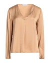 Skills & Genes Woman Top Camel Size S Viscose In Multi