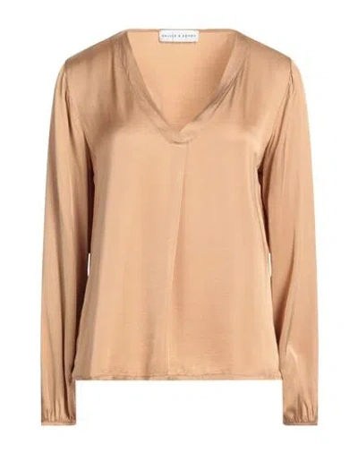 Skills & Genes Woman Top Camel Size S Viscose In Sand