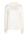 Skills & Genes Woman Top Ivory Size S Viscose In White