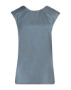 Skills & Genes Woman Top Lead Size 10 Viscose In Grey