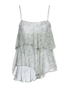 Skills & Genes Woman Top Sage Green Size 2 Viscose In Sage Green