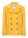 Skills-genes Skills & Genes Double Breasted Coats In Giallo