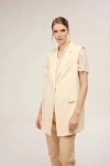 Skills-genes Skills & Genes Single Breasted Jacket In Beige