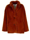 Skills-genes Skills & Genes Single Breasted Over Coats In Marrone