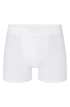 Skims Mens Chalk Branded-waistband 3in Stretch-cotton Boxer Briefs
