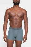 Skims 3-inch Cotton & Modal Blend Boxer Briefs In Kyanite