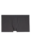 Skims 3-inch Cotton & Modal Blend Boxer Briefs In Obsidian