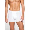 Skims 3-inch Stretch Modal Boxer Briefs In Chalk