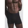 Skims Three-pack Black  Stretch 5 Boxer Briefs In Obsidian