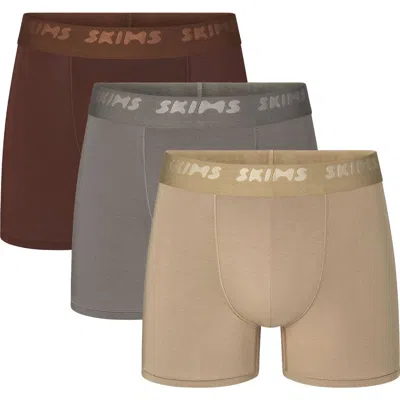 SKIMS SKIMS 3-PACK 3-INCH STRETCH MODAL BOXER BRIEFS