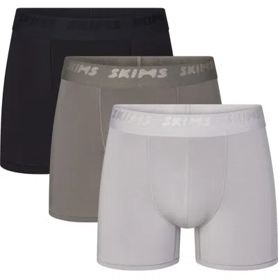 SKIMS SKIMS 3-PACK 3-INCH STRETCH MODAL BOXER BRIEFS