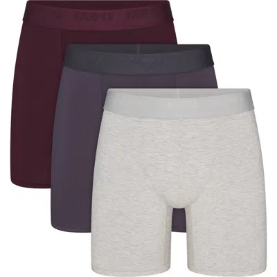 Skims 3-pack 5-inch Stretch Modal Boxer Briefs In Multi