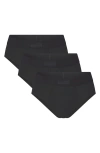 Skims Mens Onyx Branded-waistband Pack Of Three Stretch-cotton Briefs Xxxl In Onyx