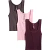 Skims 3-pack Cotton Rib Tank In Multi