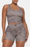 Skims 3-pack Cotton Rib Tanks In Snow Leopard Multi