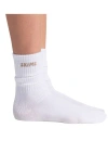 Skims 3-pack Logo Rib Crew Socks In White