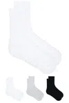 Skims 3-pack Sport Crew Sock In Multi