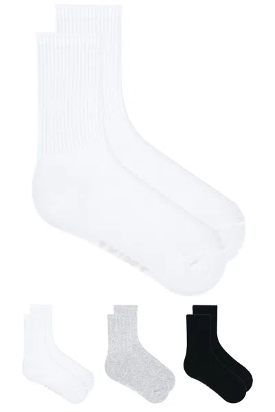 Skims 3-pack Sport Crew Sock In Multi