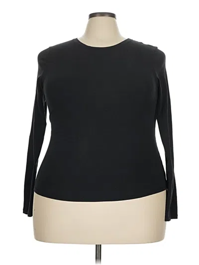 Pre-owned Skims 3/4 Sleeve T-shirt In Black
