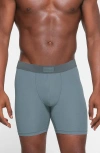 Skims 5-inch Cotton & Modal Blend Boxer Briefs In Kyanite