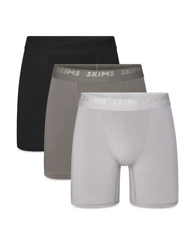SKIMS 5 STRETCH BOXER BRIEFS, 3 PACK
