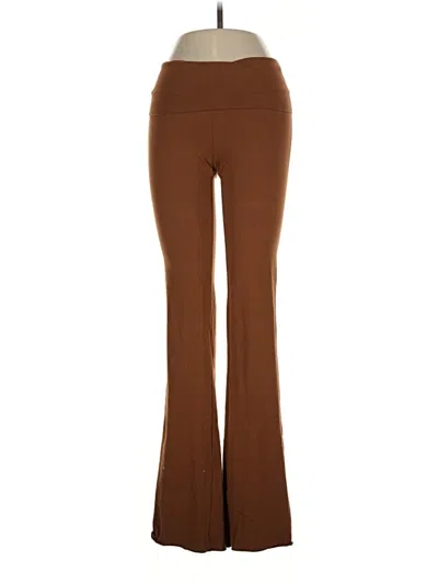 Pre-owned Skims Active Pants In Brown