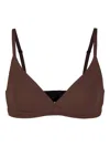 Skims Womens Cocoa Fits Everybody Demi Unlined Stretch-woven Bra