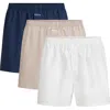 Skims Assorted 3-pack Cotton Poplin Boxers In Multi