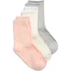 Skims Assorted 3-pack Textured Crew Socks In Multi